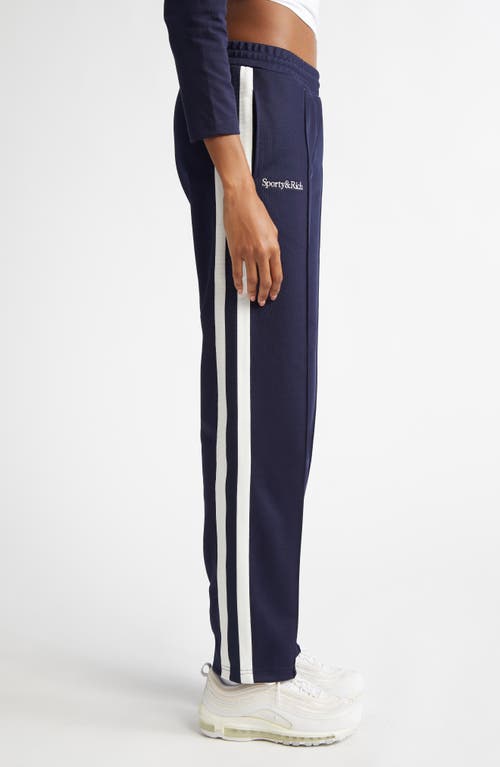 Sporty And Rich Sporty & Rich Yankees Serif Track Pants In Navy