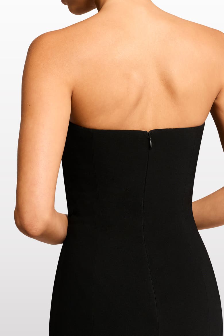 Lust Strapless Maxi Dress, Alternate, color, Liquorice