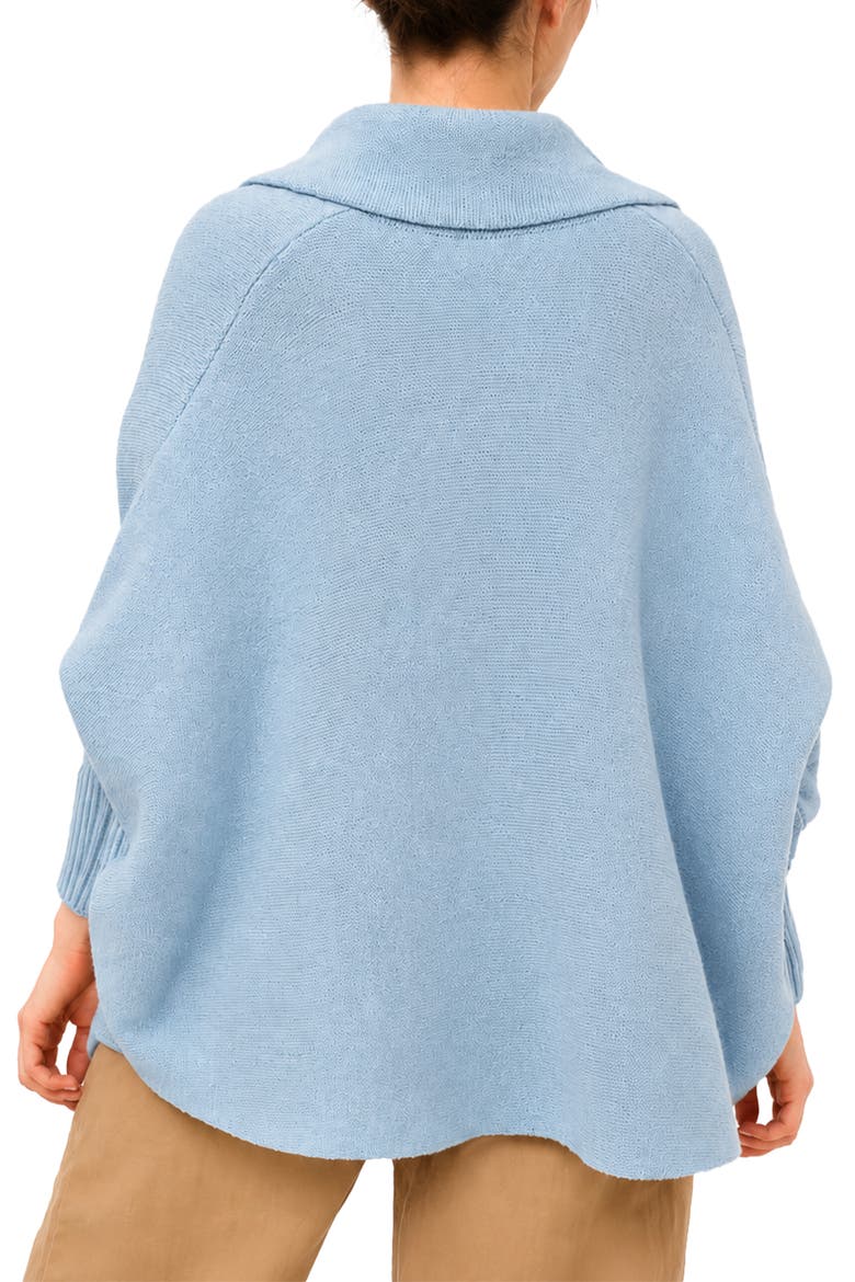 Oversize Ribbed Knit Cardigan, Alternate, color, LIGHT BLUE