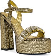 AZALEA WANG Kamilla Ankle Strap Platform Sandal