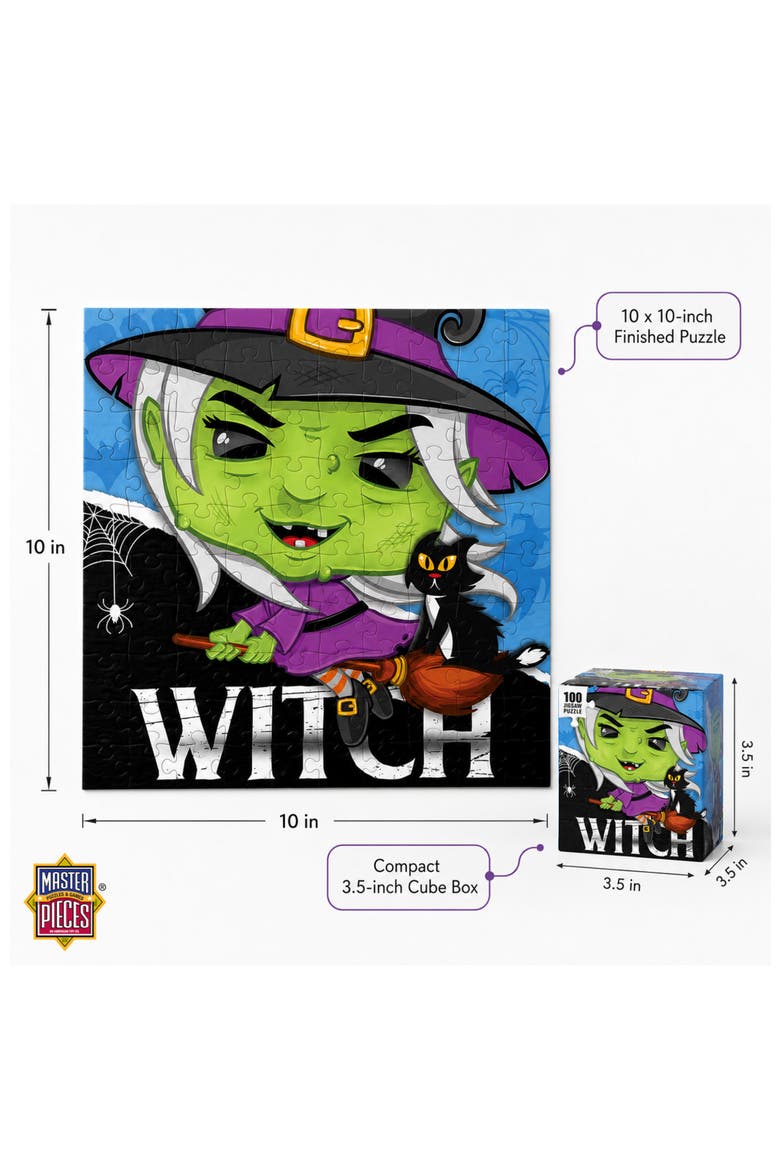 Witch 100 Piece Jigsaw Puzzle, Alternate, color, Multicolor