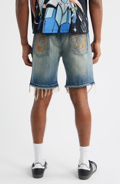 Billionaire Boys Club Bb Cadet Distressed Cutoff Denim Shorts