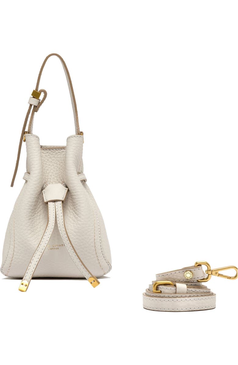 Gianni Chiarini Sienna Off White Leather Bucket Bag, Main, color, Off-White