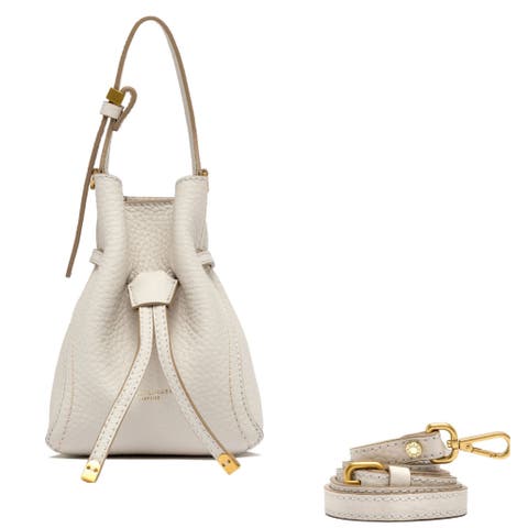 Sienna Off White Leather Bucket Bag