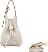 Gianni Chiarini Sienna Off White Leather Bucket Bag
