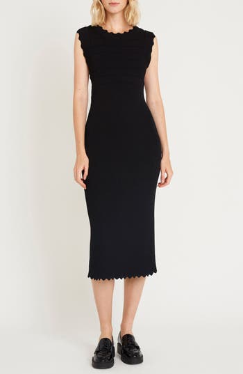Luxely Dove Rib Knit Sweater Dress