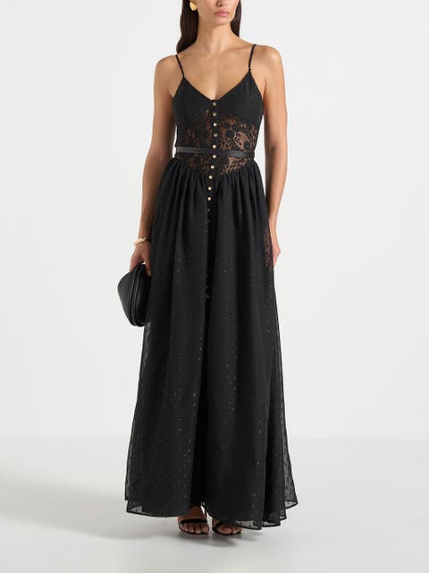 Rosie Lace Corset Maxi Dress
