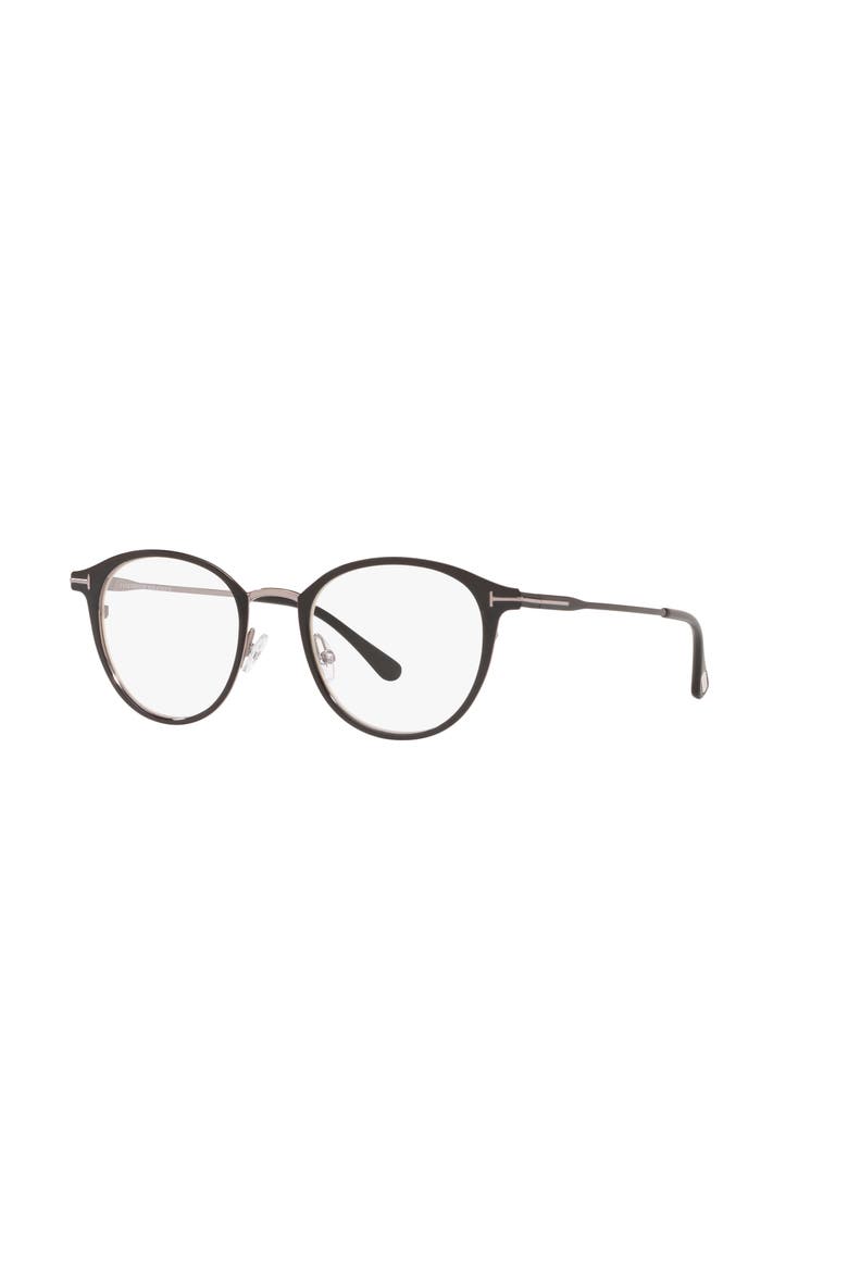 49mm Oval optical glasses, Main, color, Black