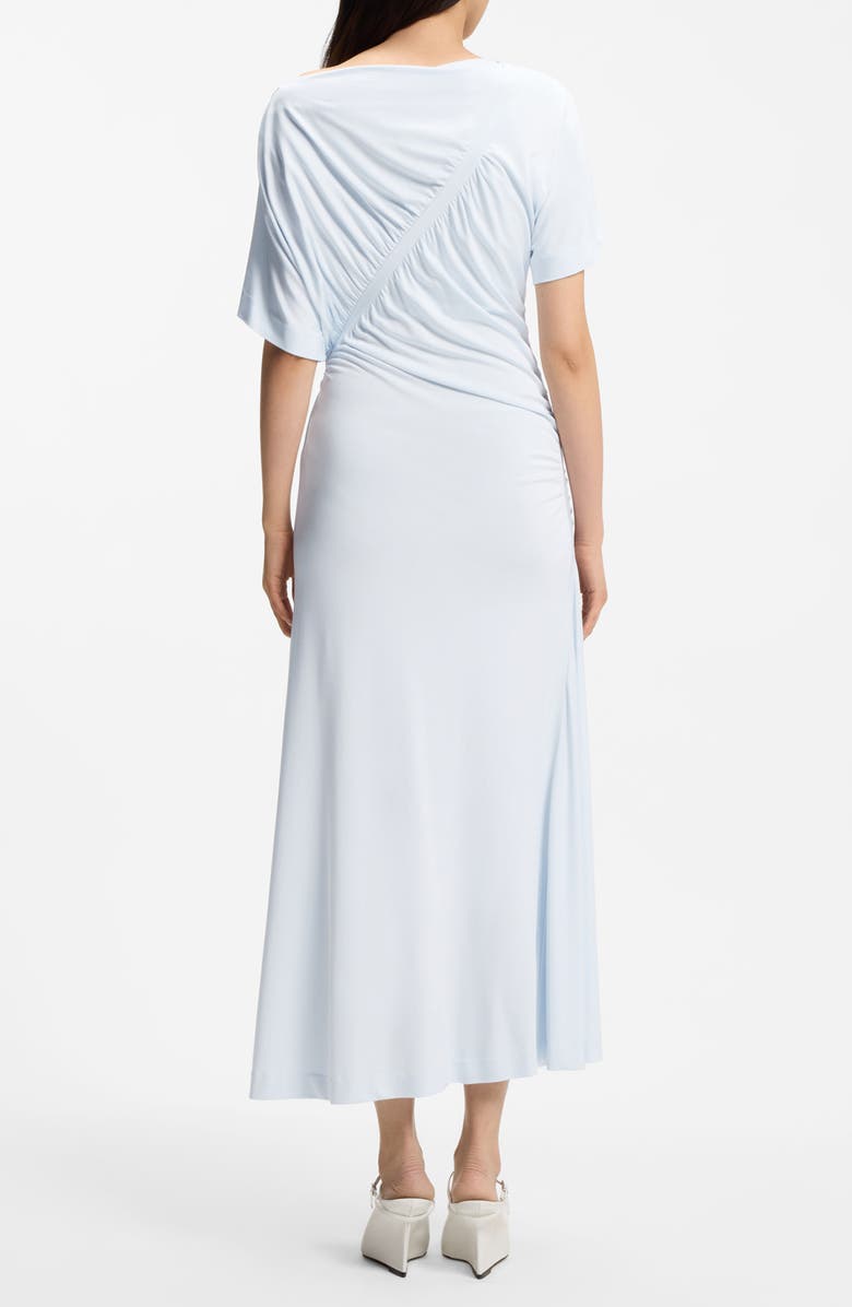 BOSS Ecaren Ruched Jersey Dress, Alternate, color, Pale Lagoon