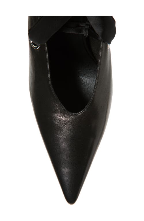 Jeffrey Campbell Grateau Ankle Wrap Mule In Black