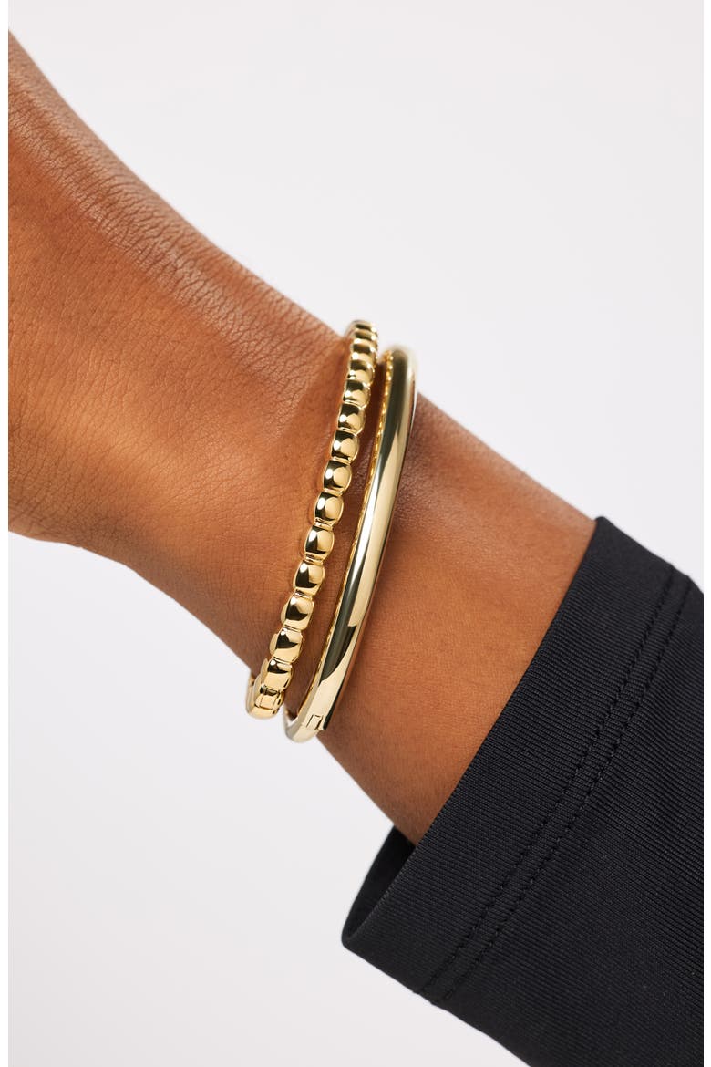 Gold Bangle Bracelet - Clarissa, Alternate, color, Gold
