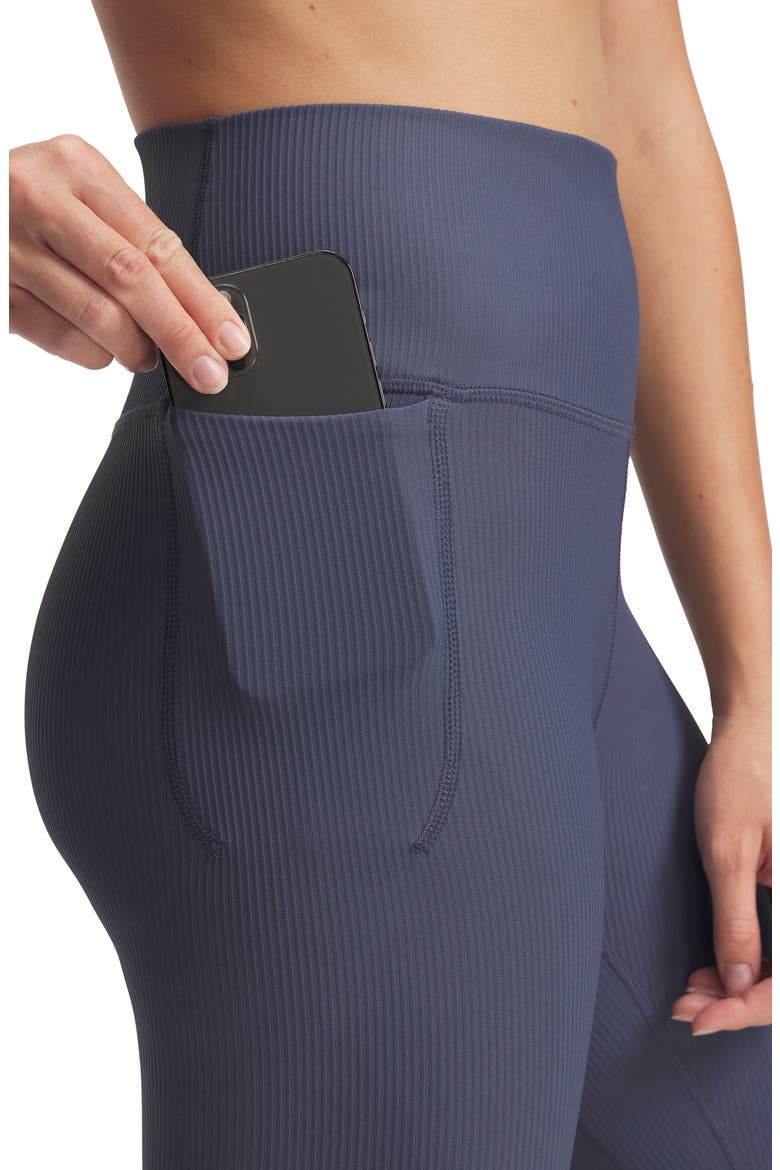 Meridian Rib Performance Ankle Leggings, Alternate, color, GREY