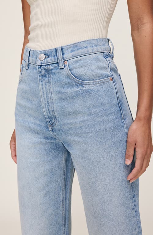Dl1961 Karmine Rigid High Rise Straight Leg Jeans In Vintage Light In Blue