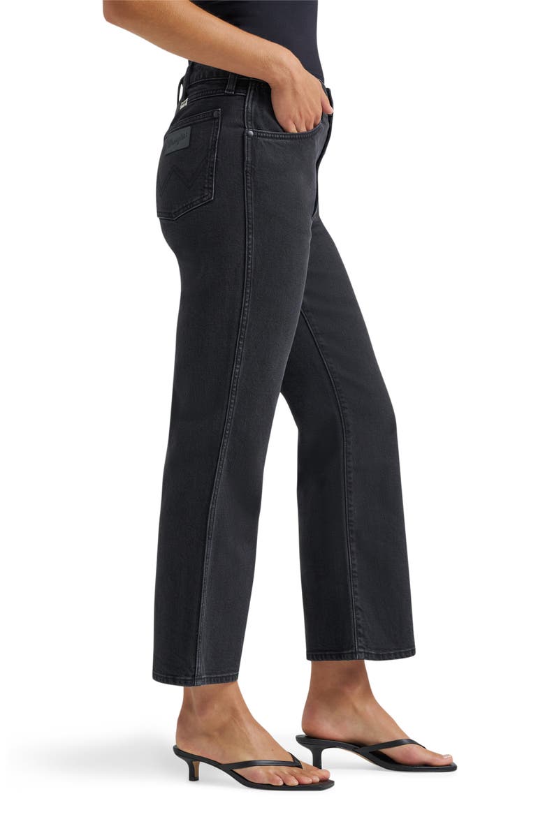 High Waist Kick Flare Jeans, Alternate, color, OUTLAW BLACK