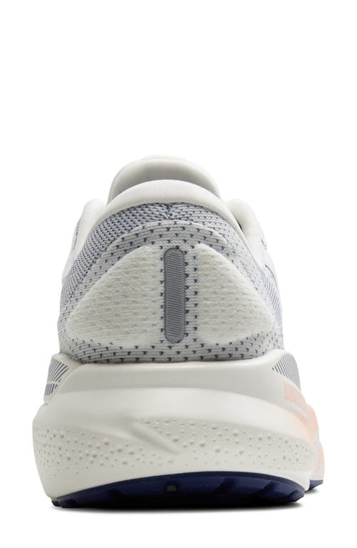 Shop Brooks Adrenaline Gts 24 Running Shoe In Grey/blue Ribbon/peach