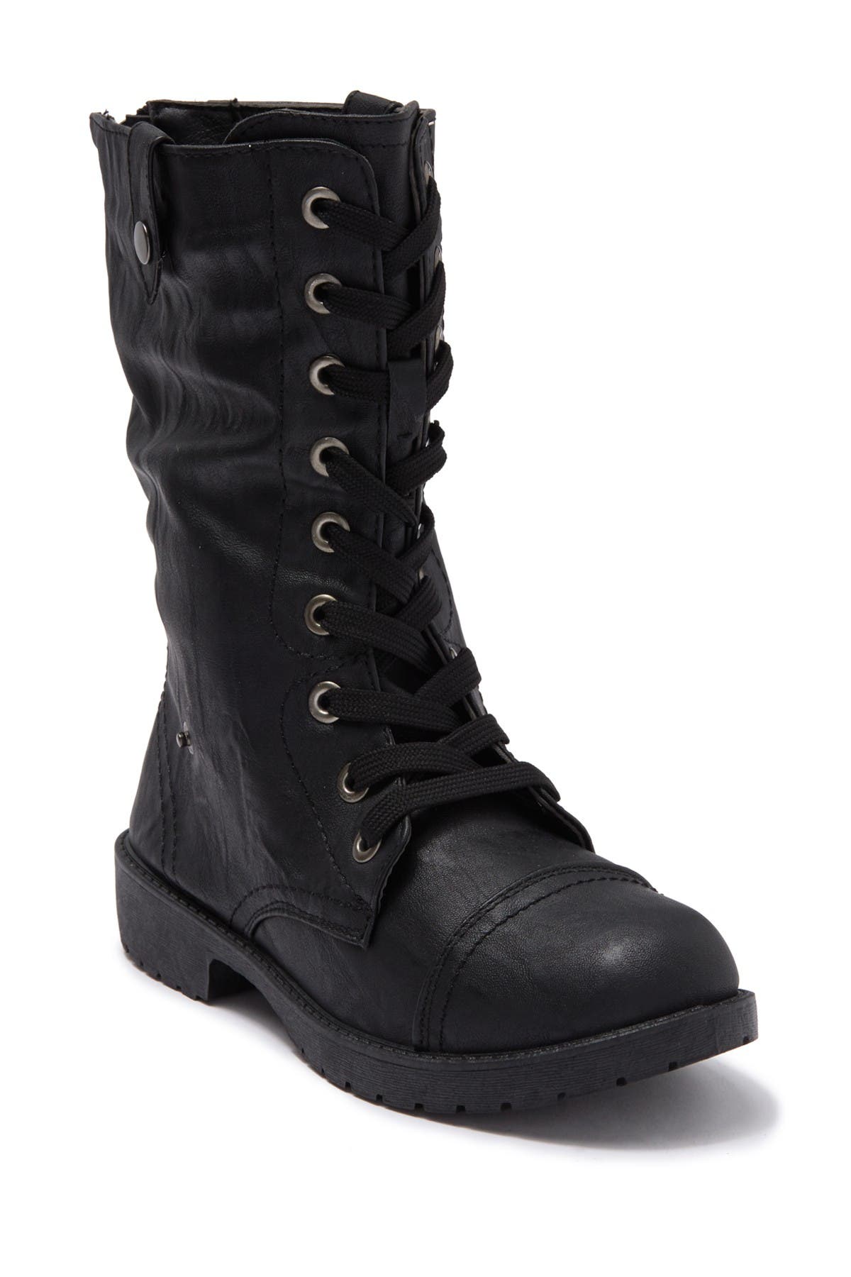 WANTED FOOTWEAR Combat Boot With Fold Down Side, Main, color, 