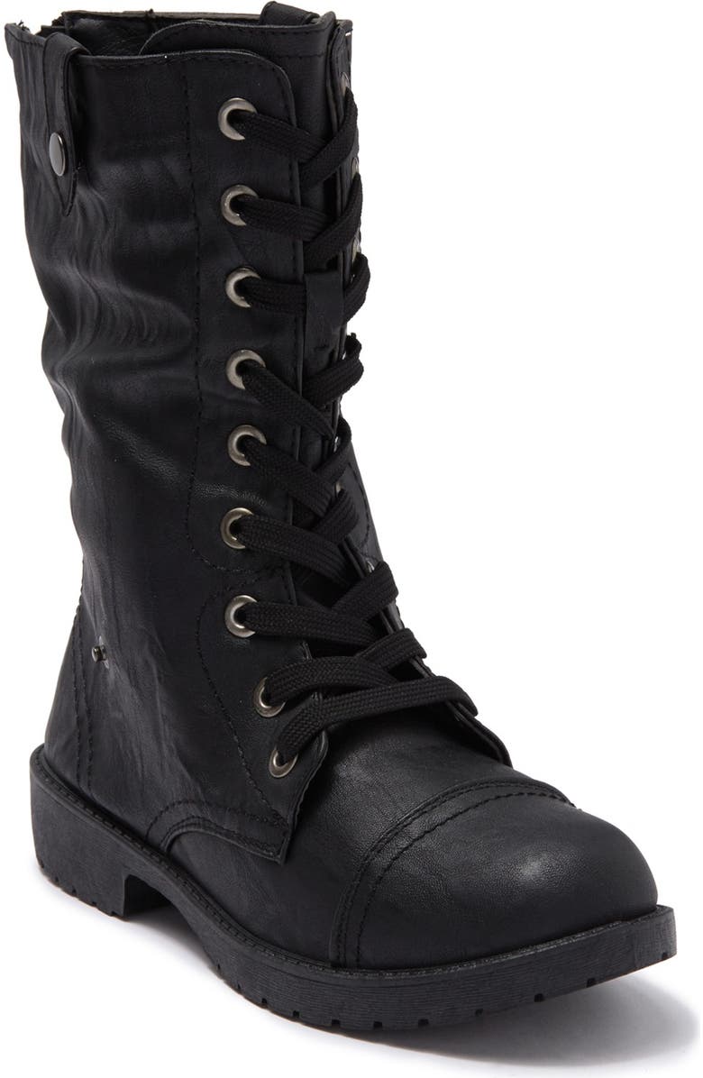 WANTED FOOTWEAR Combat Boot With Fold Down Side, Main, color,