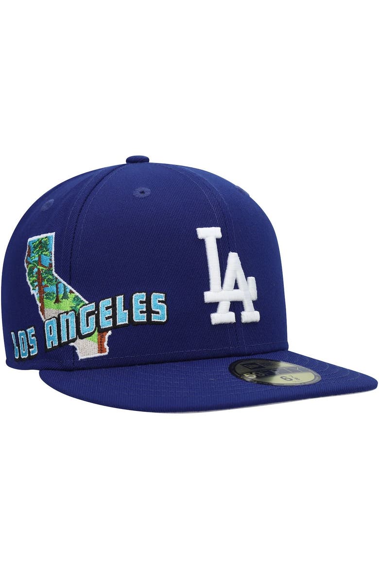 Men's New Era Royal Los Angeles Dodgers Stateview 59FIFTY Fitted Hat, Main, color, Royal
