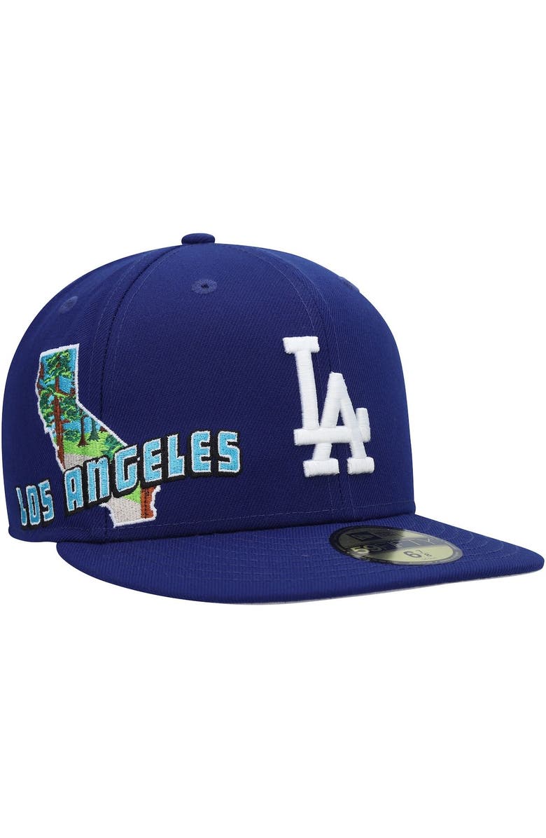 New Era Men's New Era Royal Los Angeles Dodgers Stateview 59FIFTY Fitted Hat, Main, color, 