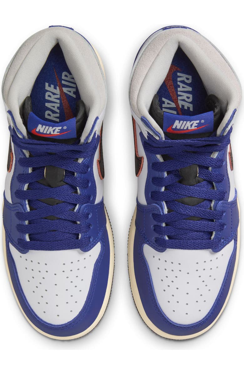 Nike Kids' Air Jordan 1 Retro High OG Basketball Sneaker, Alternate, color, White/ Black/ Neutral Grey