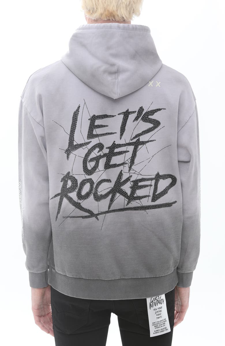 Cult of Individuality Def Leppard Embellished Cotton Graphic Hoodie, Alternate, color, 