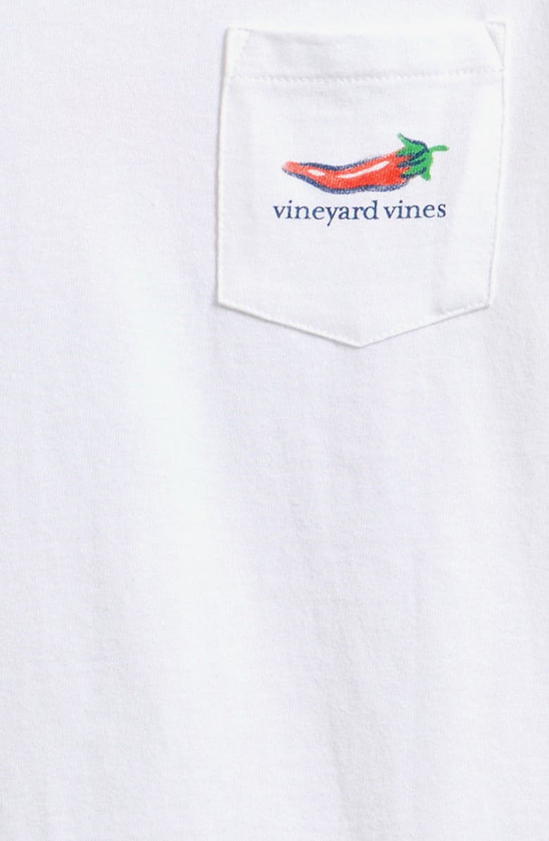 vineyard vines Kids' Hot Chili Dog Cotton T-Shirt, Alternate, color, White Cap
