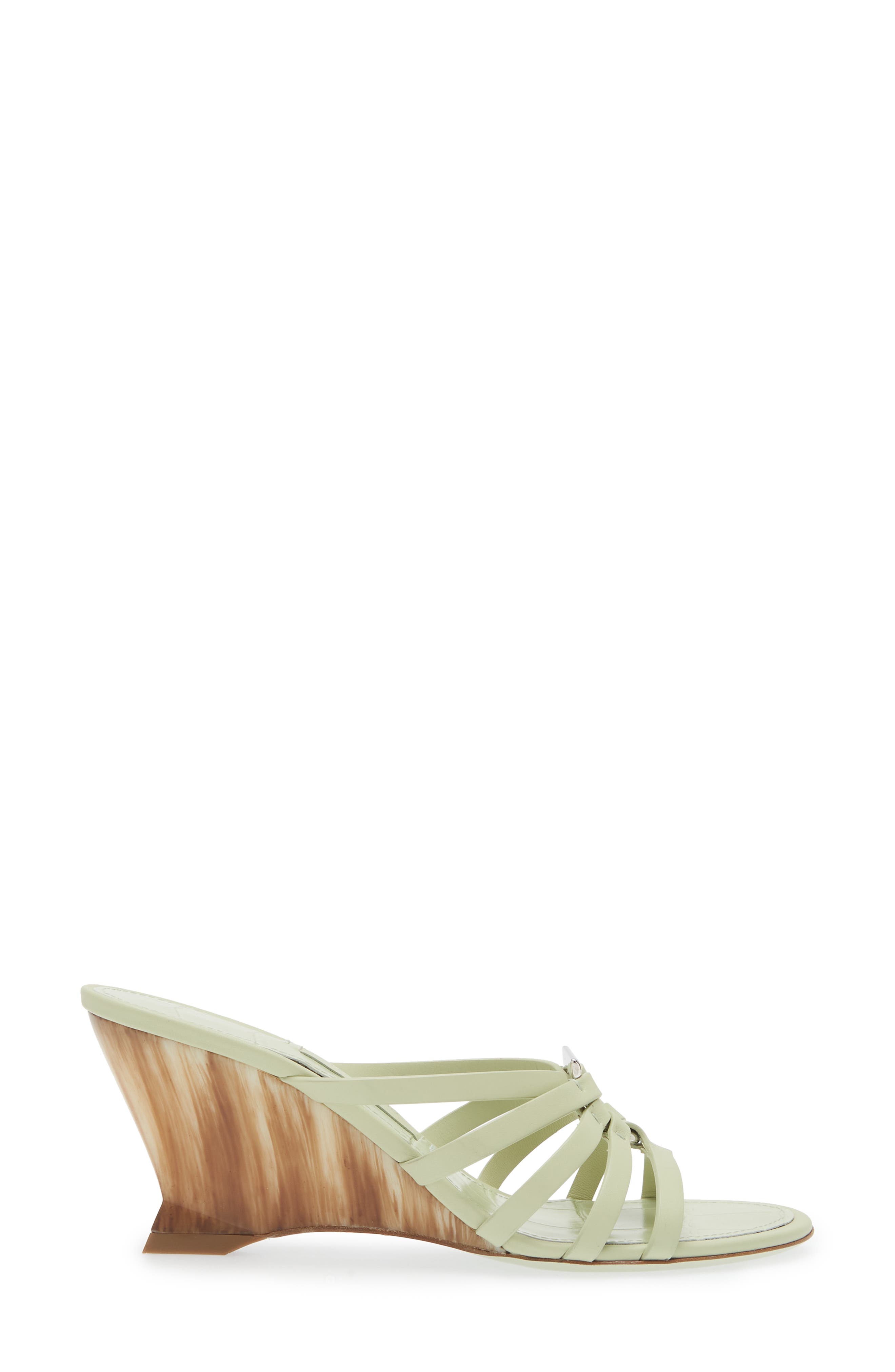 FERRAGAMO Anemone Wedge Sandal, Alternate, color, Sage