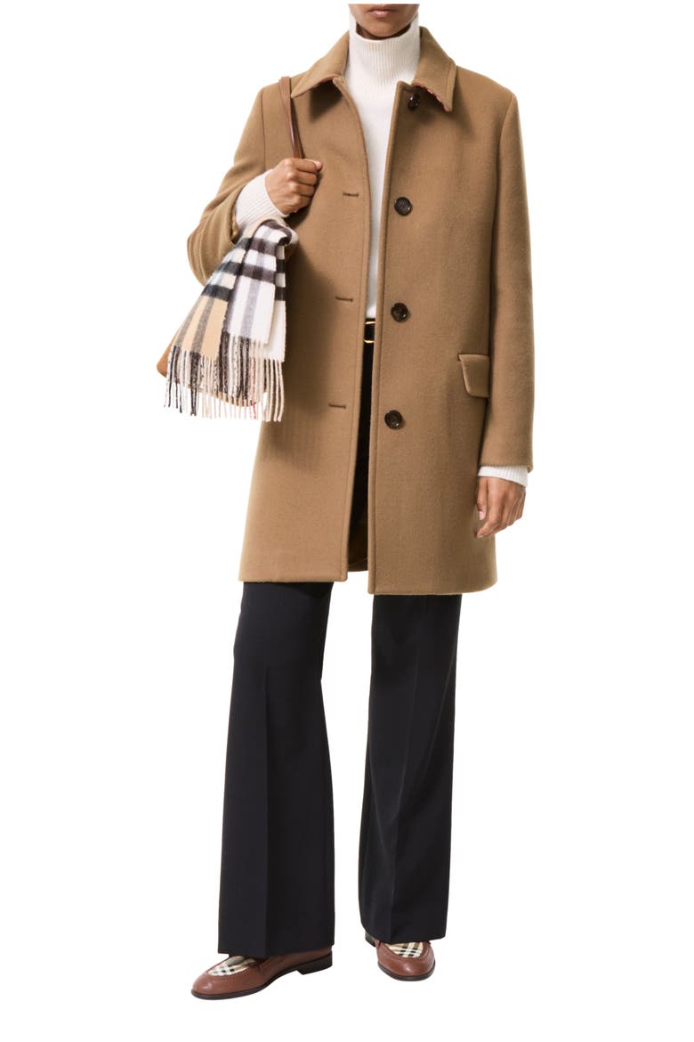 Wool Cashmere Gosford Tailored Coat, Main, color, Mid camel