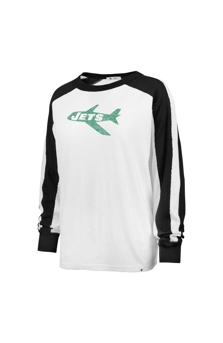 '47 Women's '47 White New York Jets Premier Caribou Long Sleeve T-Shirt, Alternate, color, White