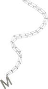 Adornia Initial Pendant Paperclip Necklace