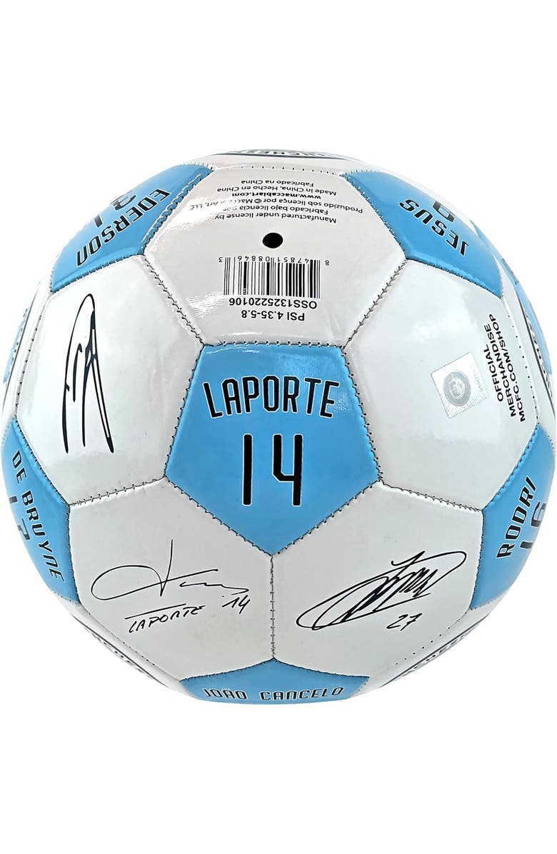 Pro Ball Manchester City Player Signatures Soccer Ball Size 5, Alternate, color, 