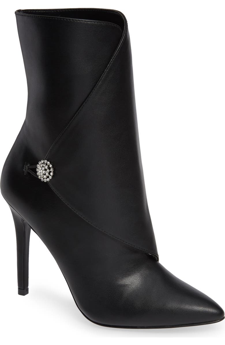 Charles by Charles David Pistol Crystal Embellished Pointy Toe Bootie, Main, color,