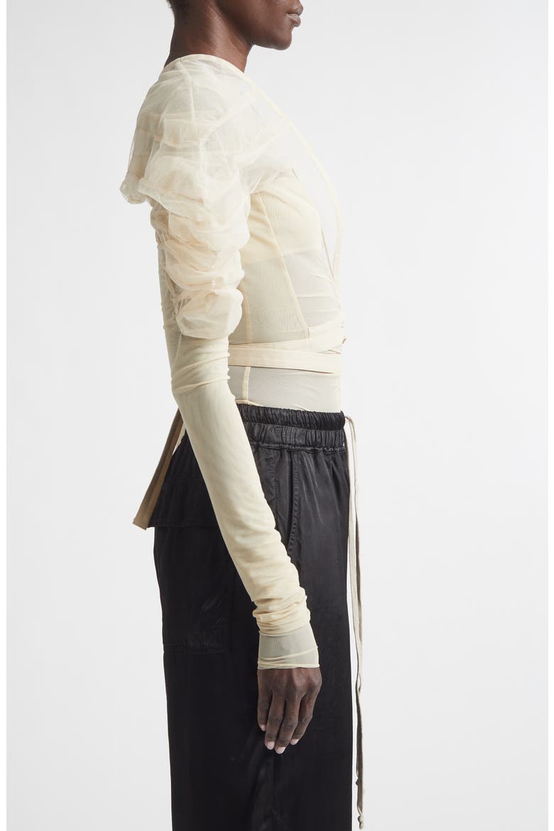 Rhino Tulle Wrap Top, Alternate, color, SAND