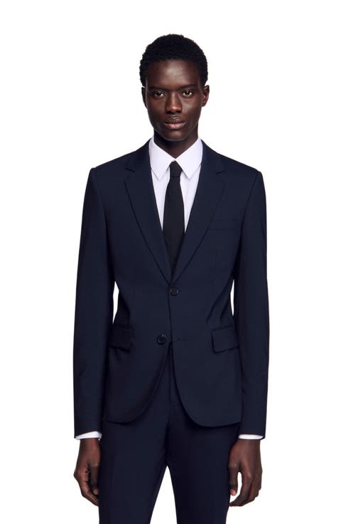 Classic wool suit jacket