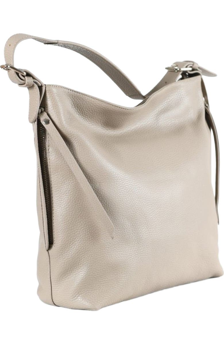 Forever & Always Shoes Vittoria Leather Shoulder Bag, Alternate, color, Beige Leather