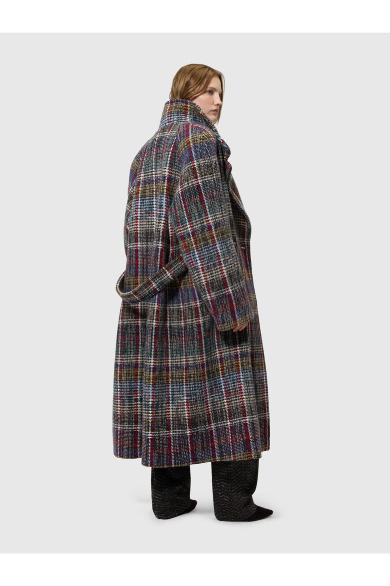 Oversized Raglan Coat, Alternate, color, Multicoloured