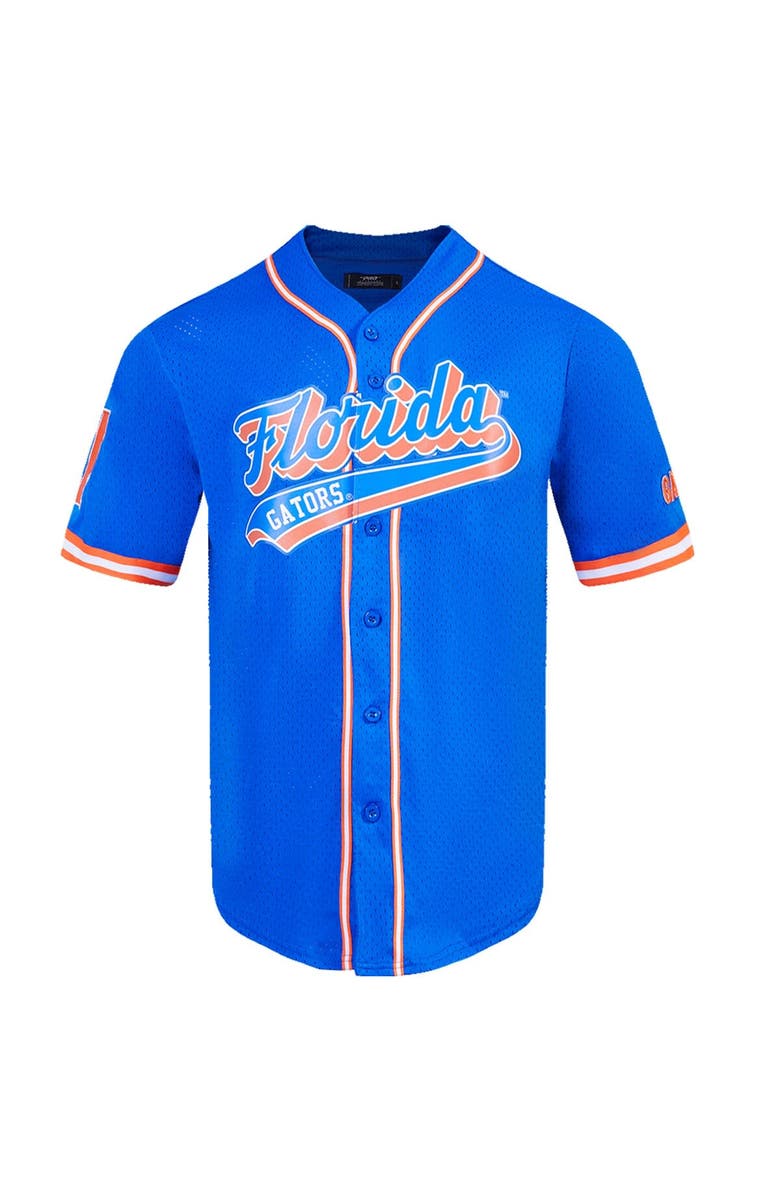 PRO STANDARD Men's Pro Standard Royal Florida Gators Mesh Full-Button Replica Baseball Jersey, Alternate, color,