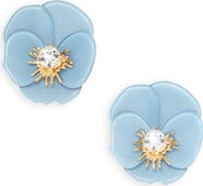 Lele Sadoughi Pansy Button Earrings