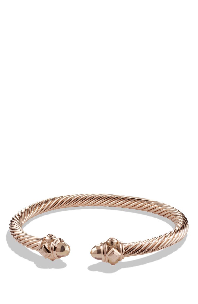 David Yurman Renaissance Bracelet in 18K Rose Gold, 5mm, Main, color, 