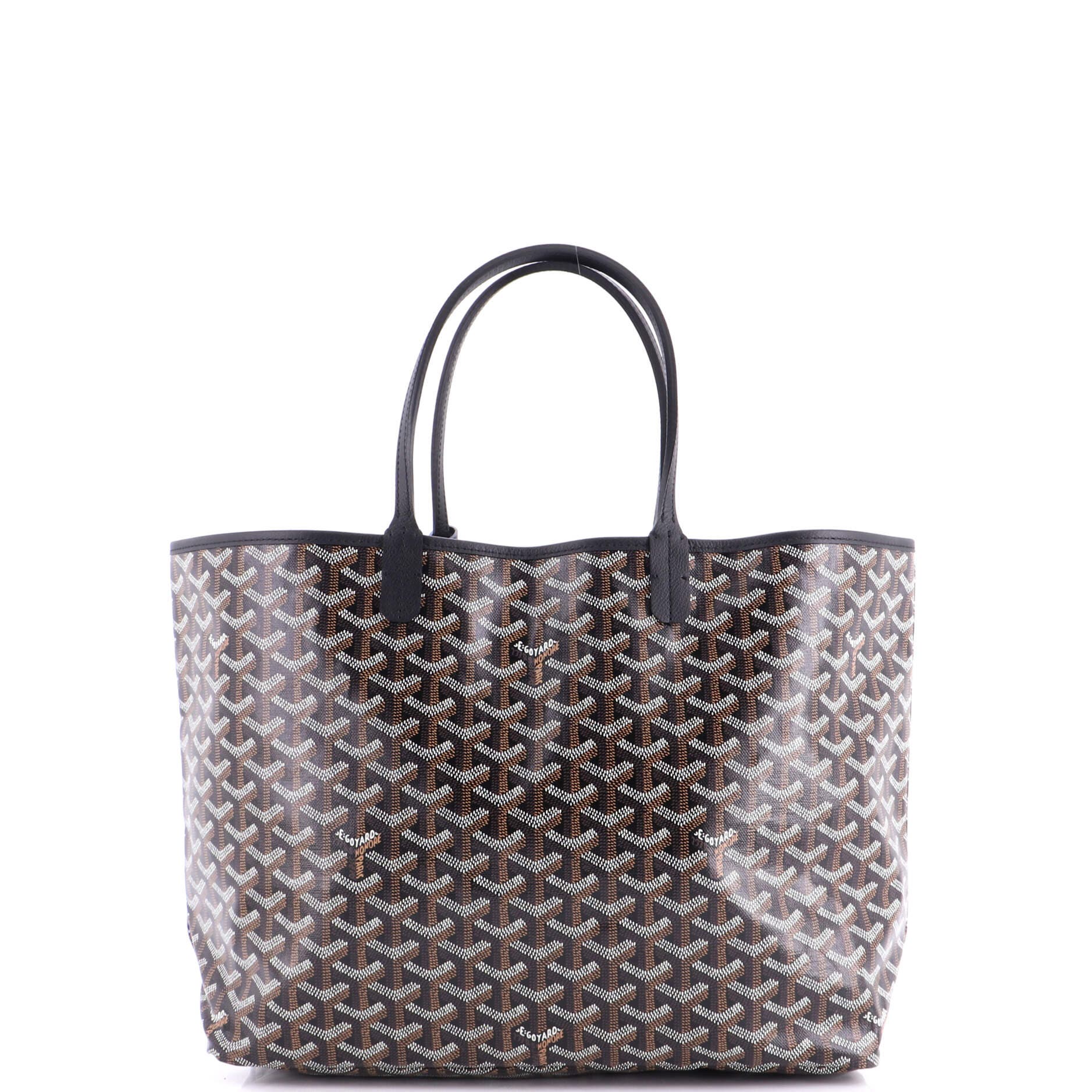 Pre-Owned Goyard Saint Louis Tote Coated Canvas PM, Alternate, color, Black