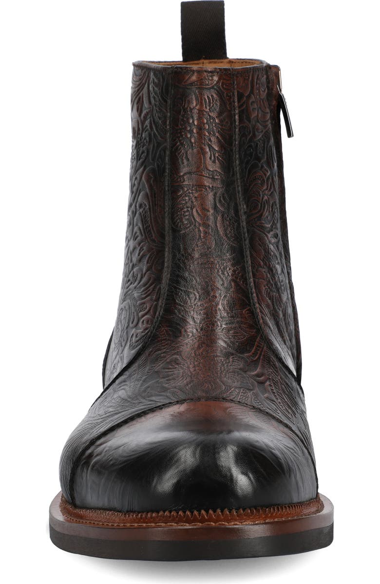 TAFT Men's Lewis Side-zip Boot, Alternate, color, Brown Floral
