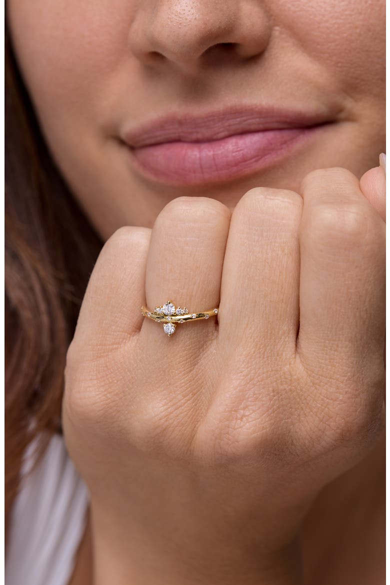 Solstice Diamond Stacking Ring, Alternate, color, 18K YELLOW GOLD