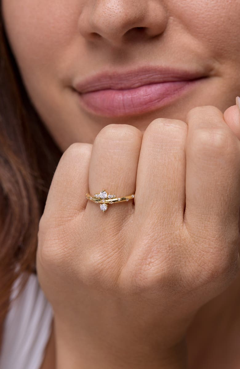 Bony Levy Solstice Diamond Stacking Ring, Alternate, color, 18K Yellow Gold