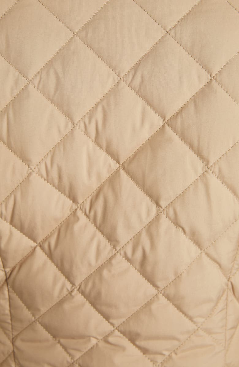 Moncler Epin Down Crop Jacket, Alternate, color, Beige