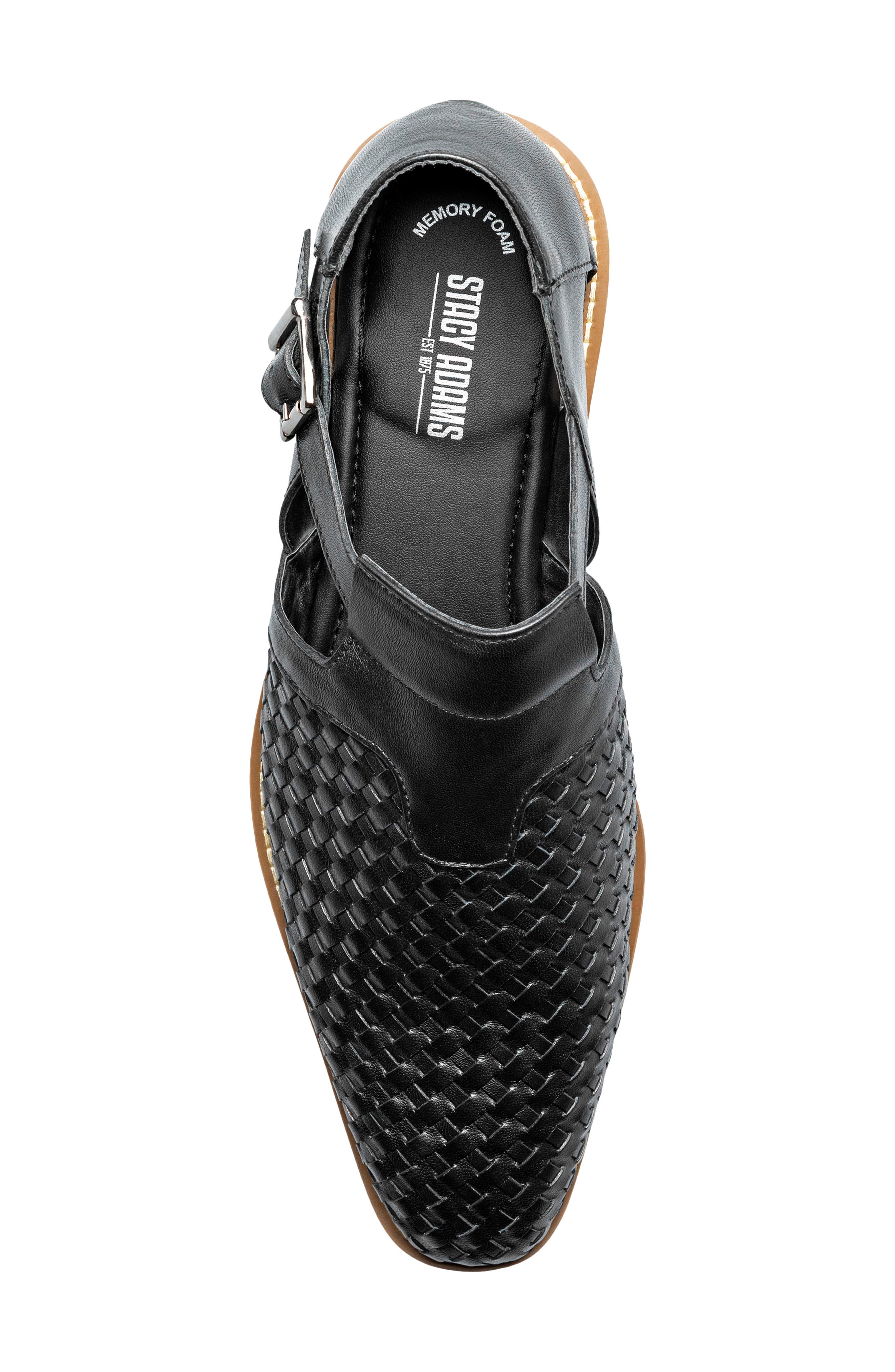 Stacy Adams Alvarado Woven Loafer, Alternate, color, Black