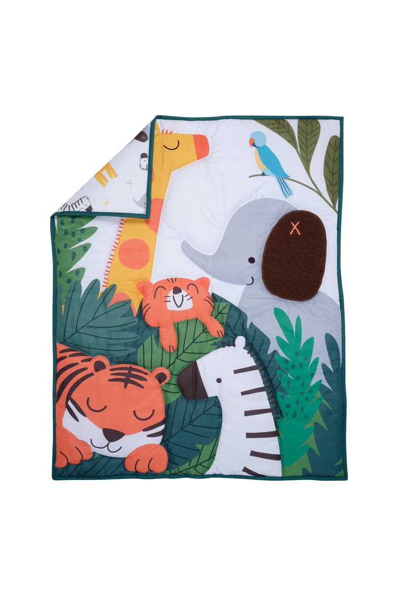 Lollipop Jungle 3-Piece Baby Nursery Crib Bedding Set, Alternate, color, Multicolor
