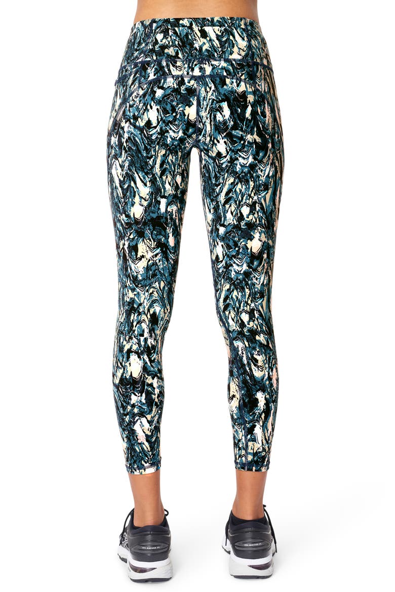 Power Pocket Workout Leggings, Alternate, color, BLUE MARBLE PRINT