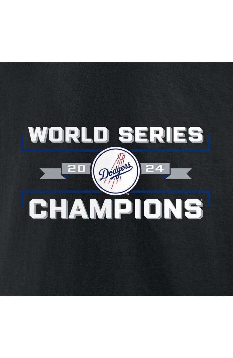 FANATICS Men's Fanatics Black Los Angeles Dodgers 2024 World Series Champions  Schedule T-Shirt, Alternate, color, 