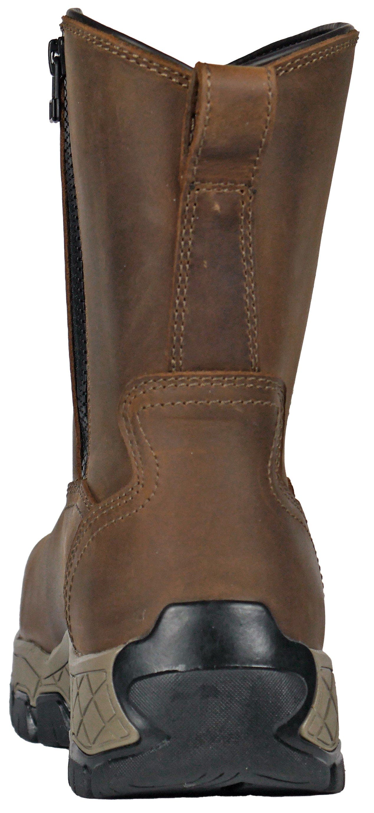 Hoss Boot Company HOSS Recon 8 Inch Composite Toe Side Zip Work Boot, Alternate, color, Brown