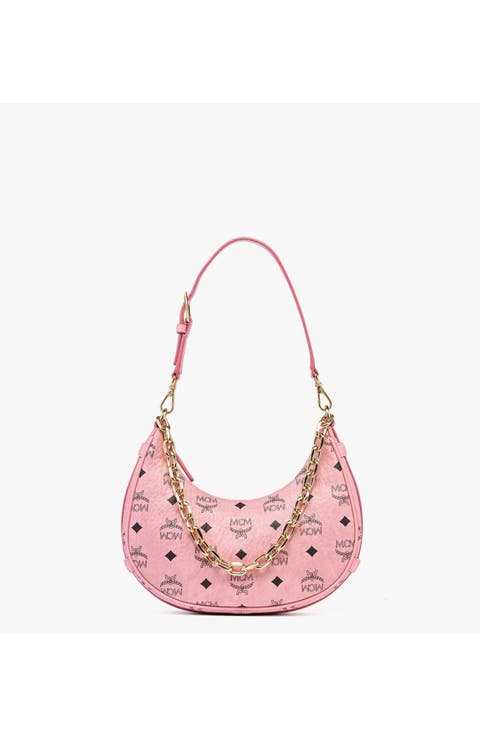 Aren Crescent Hobo Bag in Visetos